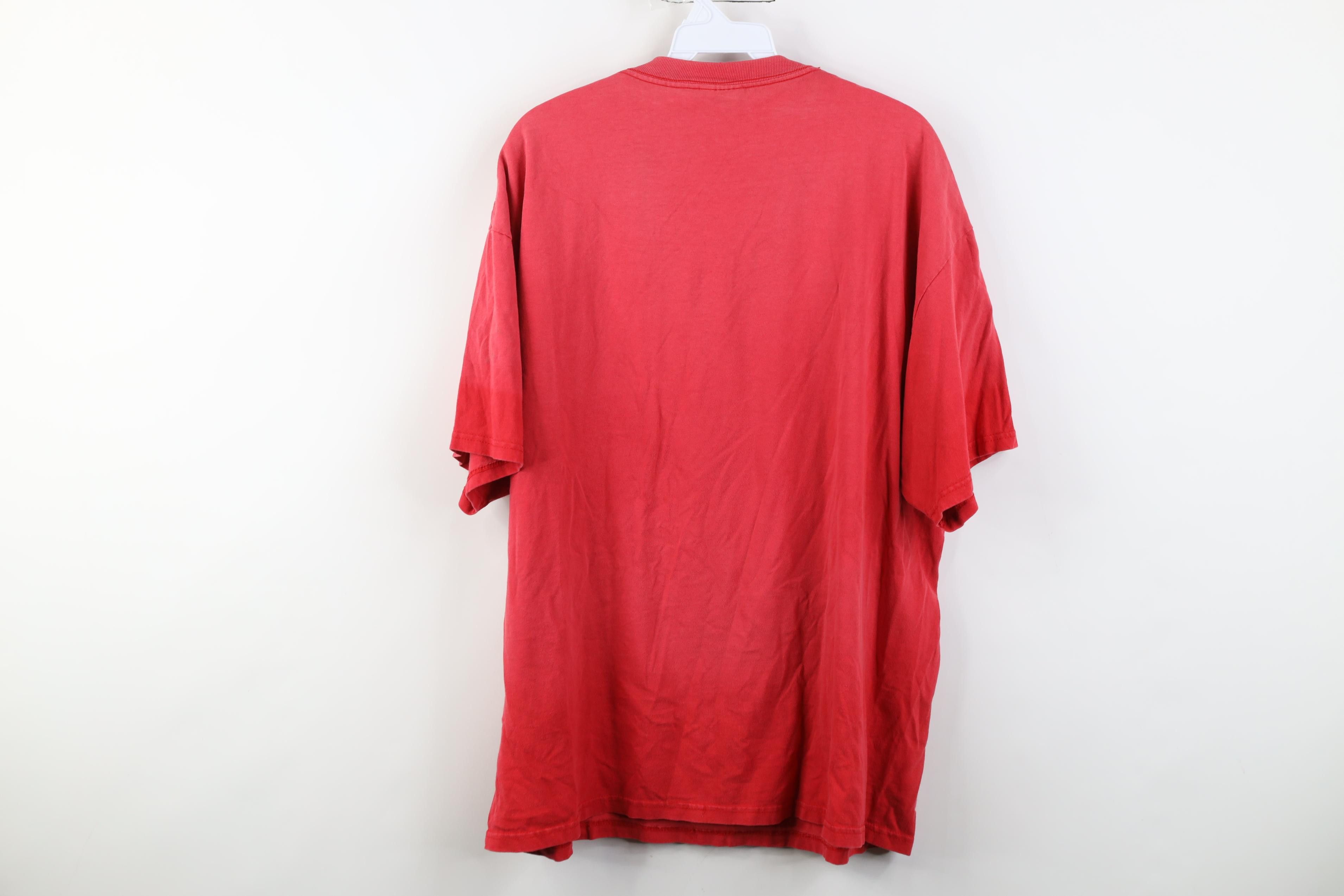 Vintage Vintage 90s Spell Ohio State University T-Shirt Red Cotton Size US XL / EU 56 / 4 - 14 Thumbnail