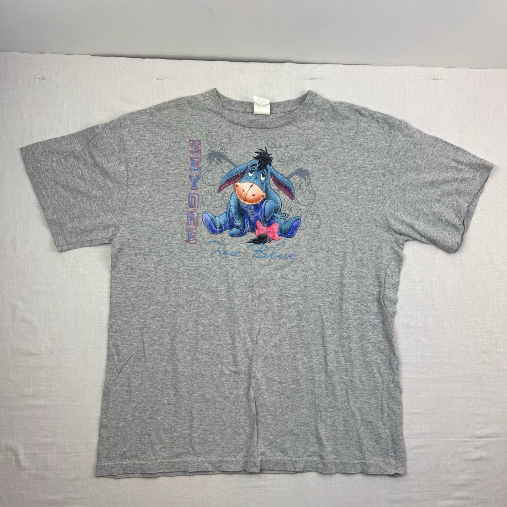 Disney VINTAGE Disney Eeyore T Shirt Womens XL Gray Y2K Cute Glitter Winnie Pooh 90s Classic Cartoon Shirt Womens XL Gray Glitter Size XL / US 12-14 / IT 48-50 - 2 Thumbnail