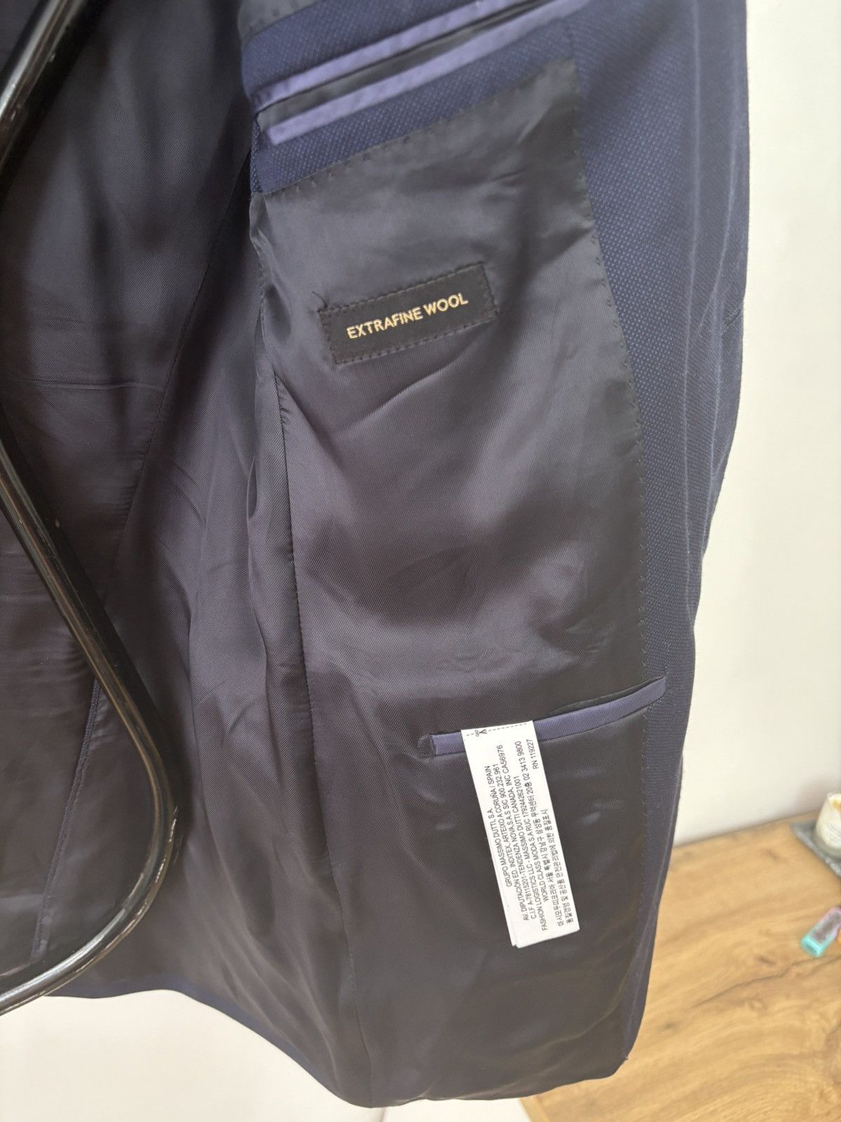 Designer × Massimo Dutti New Men’s Massimo Dutti Suit – 100% Wool Size 50L - 7 Thumbnail