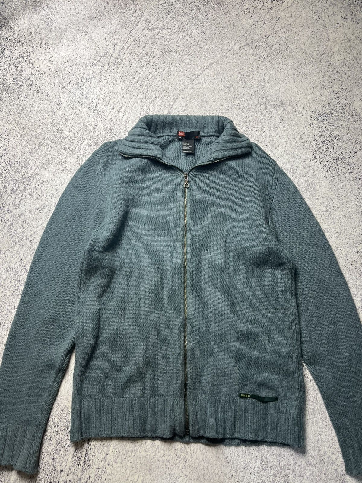 Diesel Vintage Diesel Zip Up Sweater Mini Logo Y2K Size US M / EU 48-50 / 2 - 3 Thumbnail