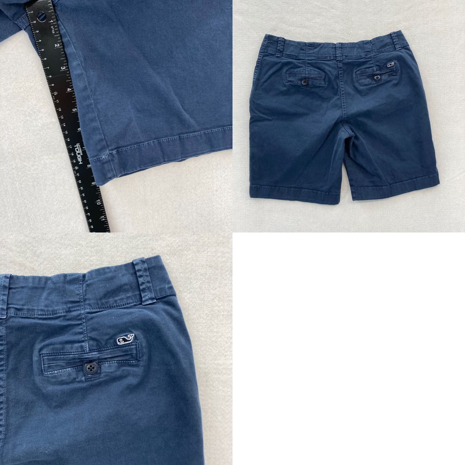 Vineyard Vines Vineyard Vines Shorts Women's 8 Blue Stretch Fabric Chino Short Low Rise 9" Prep Womens Size 30" / US 8 / IT 44 - 8 Thumbnail