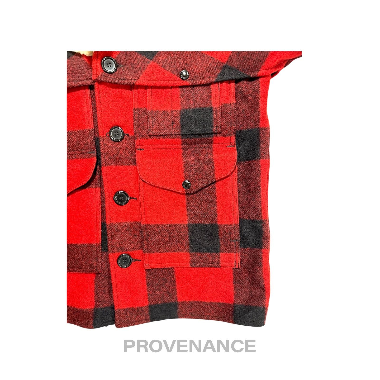 Filson 🔴 Filson Mackinaw Wool Packer Coat Red Black Plaid 38 S Size US S / EU 44-46 / 1 - 8 Thumbnail