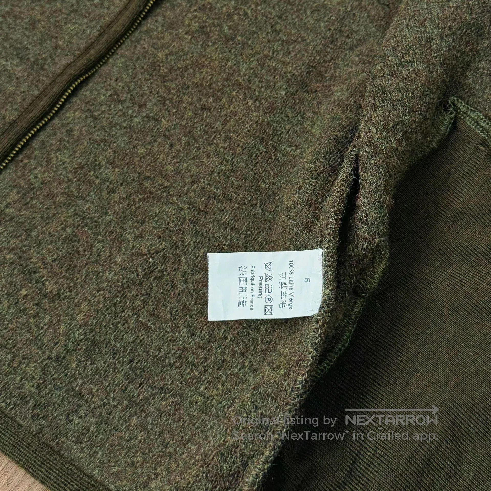 Other Fleurs De Bagne Collarless Wool Vintage Sweater. Size US S / EU 44-46 / 1 - 5 Thumbnail