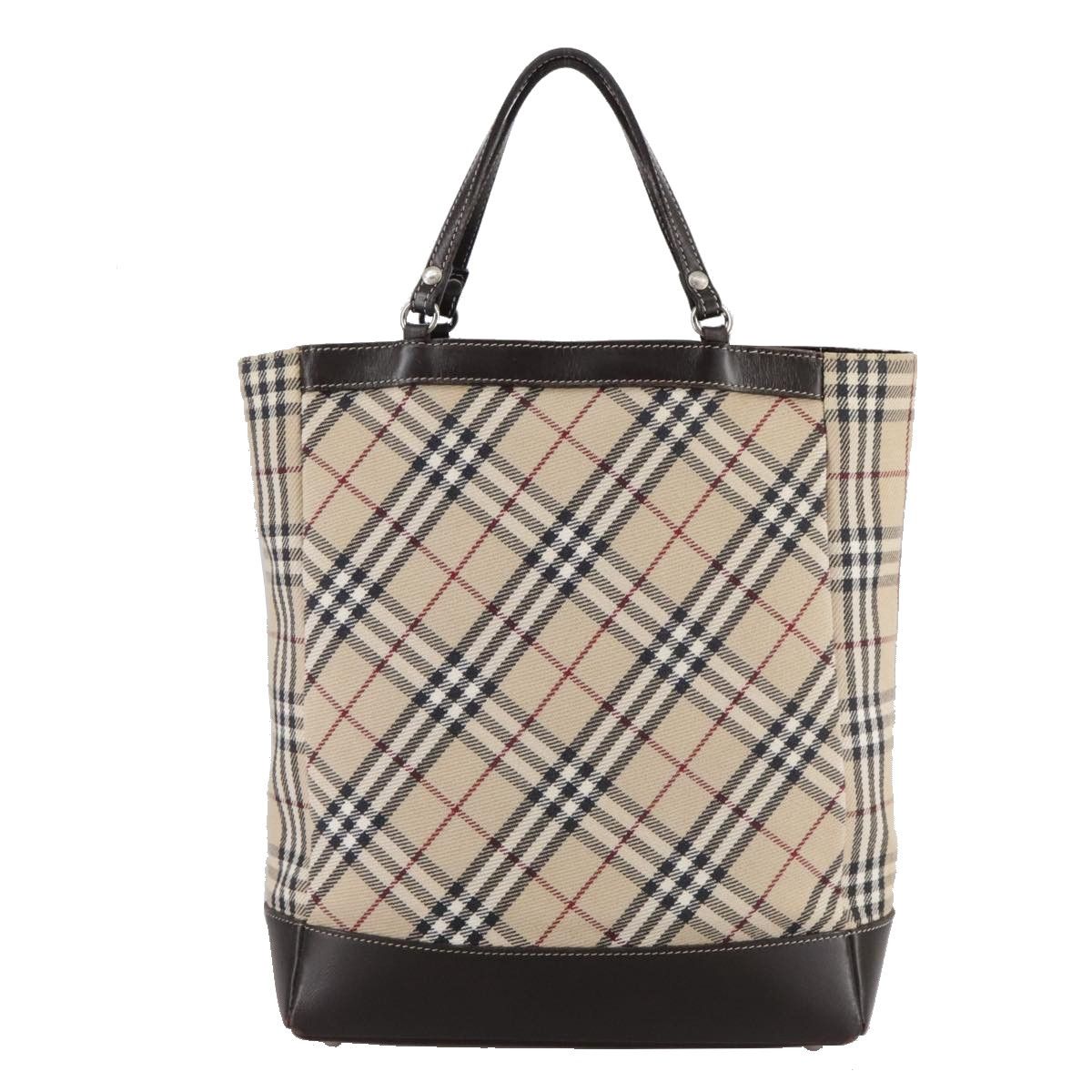 Burberry Nova Check Beige Canvas Handbag (Pre-Owned) Size ONE SIZE - 1 Thumbnail