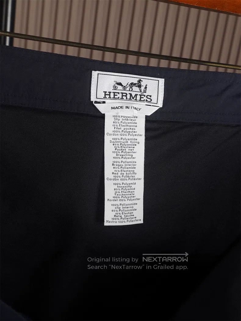 Hermes Hermes Navy Beach Shorts Size US 32 / EU 48 - 7 Thumbnail
