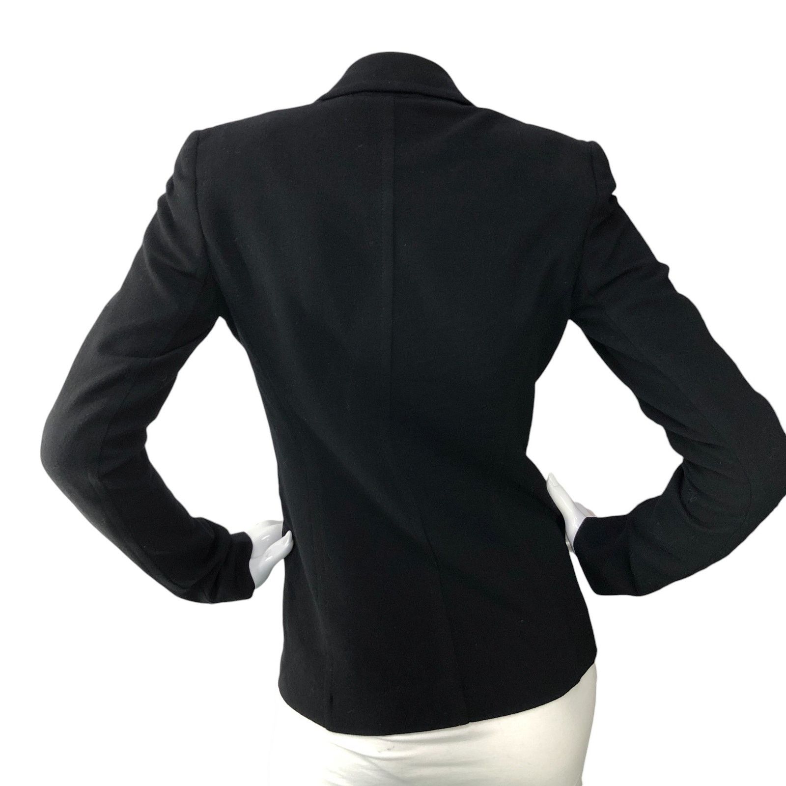 Theory Theory Women Size 0 Blazer Single Breasted Vintage Black Size XS / US 0-2 / IT 36-38 - 7 Thumbnail