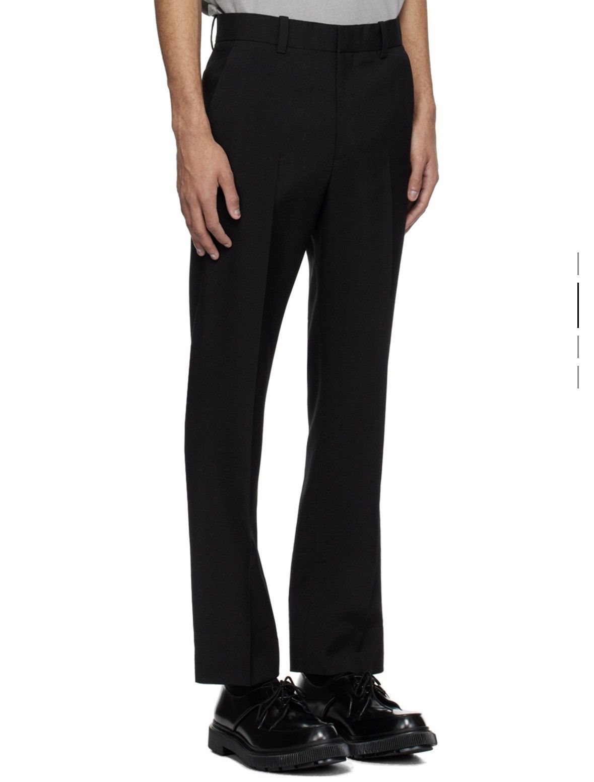 Solid Homme Solid Homme Black Straight Leg Trousers Size US 28 / EU 44 - 3 Thumbnail