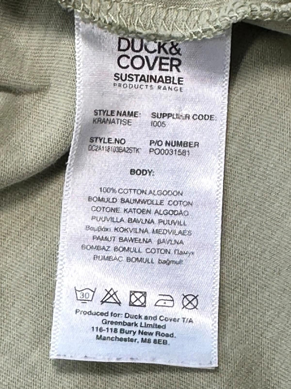 Other Duck & Cover T-Shirt Men's UK Size L Green Embroidered Logo Size US L / EU 52-54 / 3 - 12 Thumbnail