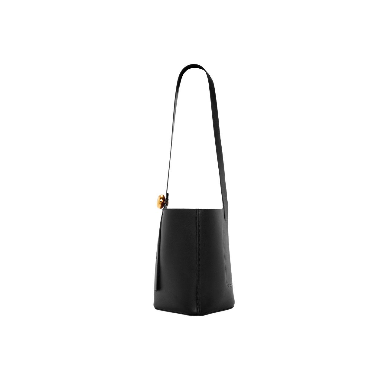 Loewe LOEWE Pebble Medium $2990 Black Smooth Leather Bucket Bag Ne Size ONE SIZE - 3 Thumbnail