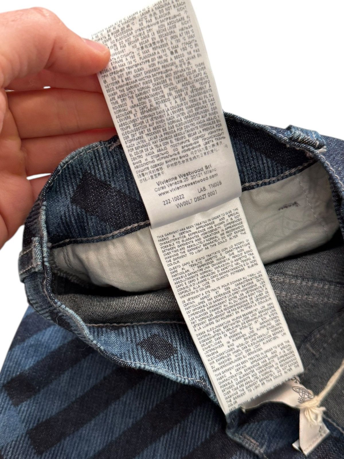 Vivienne Westwood Ray 5 Pocket Pattern Plaid Jeans Size 25" / US 0 / IT 36 - 10 Thumbnail