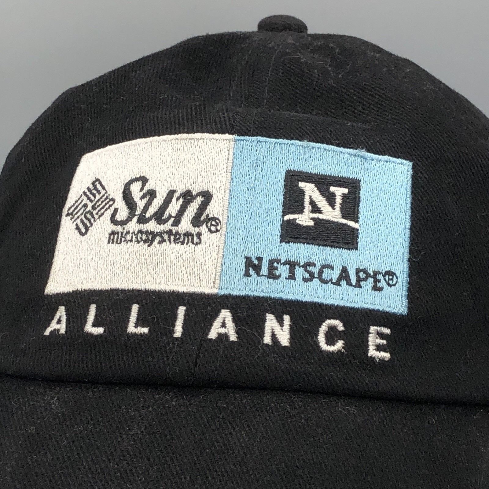 Vintage Rare Vintage Netscape Sun Microsystems Alliance Black Hat Size ONE SIZE - 3 Thumbnail