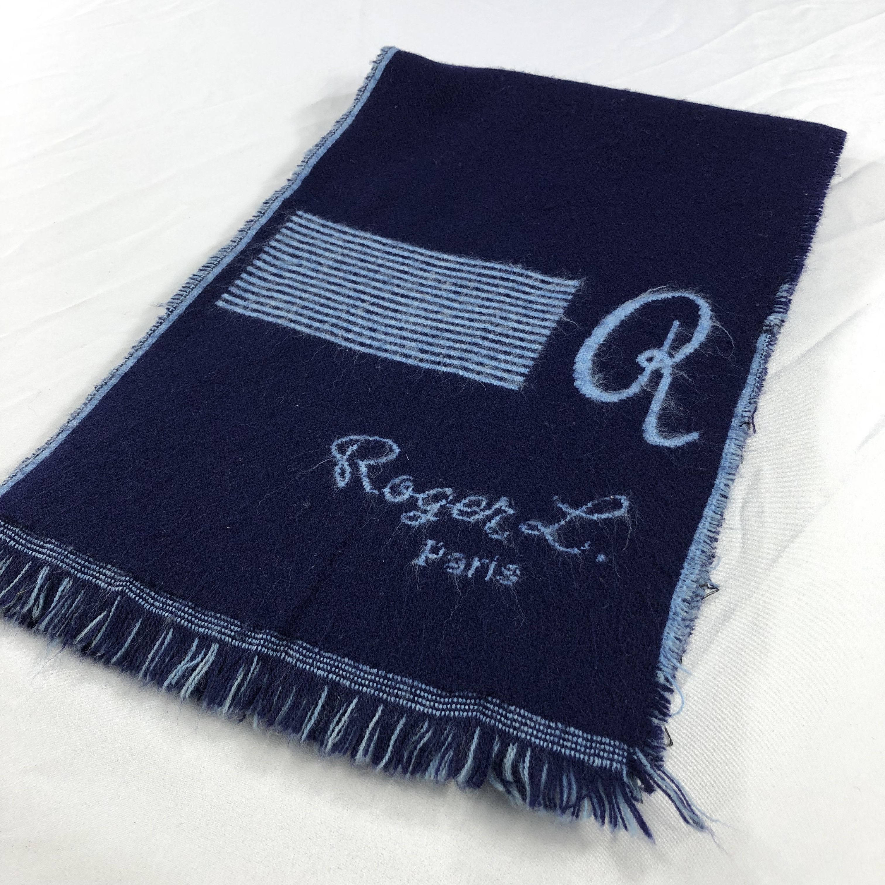 Vintage Roger L. Paris Wool Scarf Muffler V1019 Size ONE SIZE - 2 Thumbnail