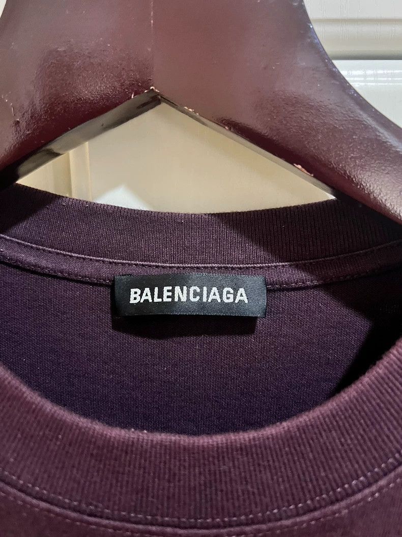 Balenciaga Balenciaga Purple logo short sleeve t-shirt Size US M / EU 48-50 / 2 - 3 Thumbnail