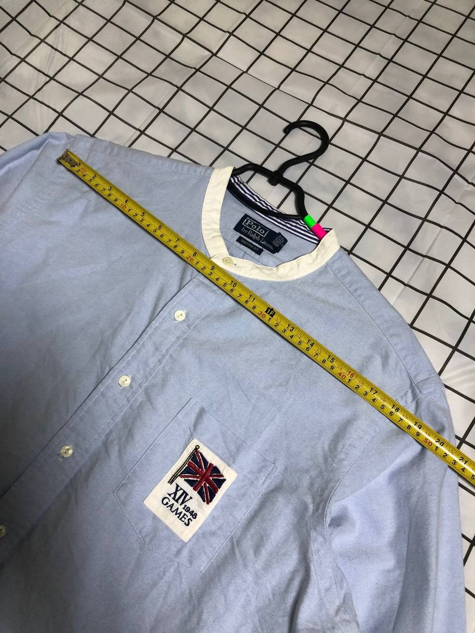 Polo Ralph Lauren Polo Ralph Lauren Vtg XIV 1948 London Olympics Chambray Size US XL / EU 56 / 4 - 9 Thumbnail