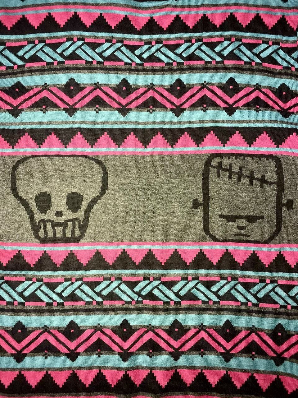 Frankie Morello Vintage Frankie Morello skull knit sweater Size US L / EU 52-54 / 3 - 3 Thumbnail