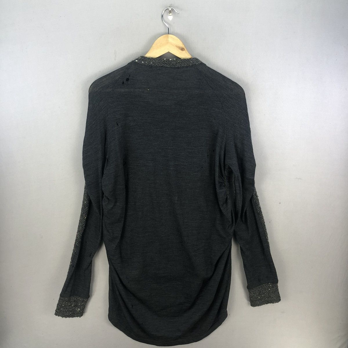 Yohji Yamamoto Limi Feu Ss03 Hybrid Grunge Distressed L/sleeve Top Size S / US 4 / IT 40 - 5 Thumbnail
