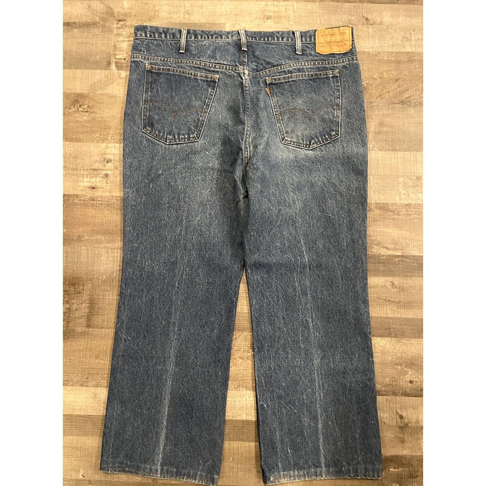 Levi's VINTAGE Levi's 517 Jeans Bootcut Denim 42x30 20517 0217 USA Men Blue 80s 90s 70s 5-Pocket N/A Shirt Size US 42 / EU 58 - 5 Thumbnail