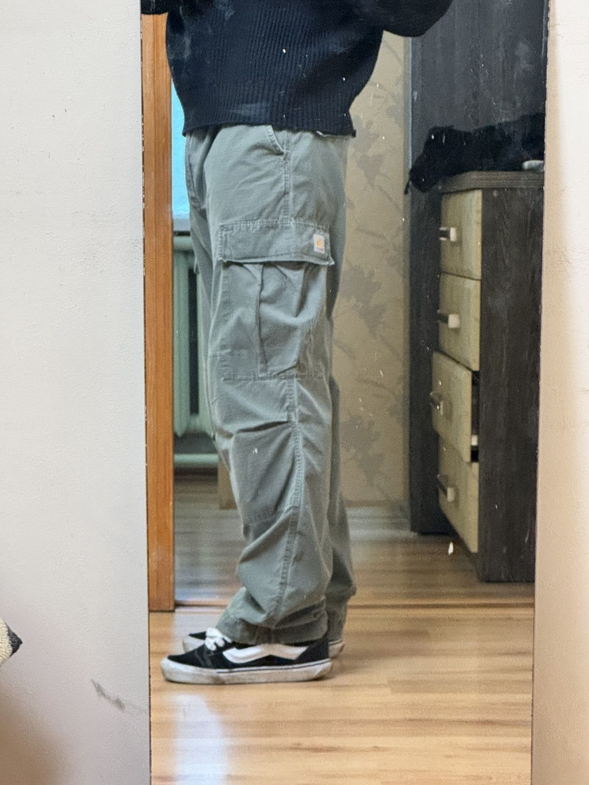 Carhartt Vintage 90s Carhartt Cargo Pants Multilpocket Olive Green L Size US 34 / EU 50 - 10 Thumbnail
