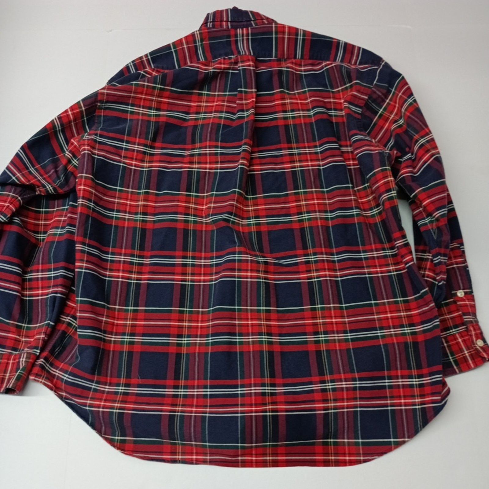 Ralph Lauren Ralph Lauren Shirt Men's L Red Tartan Plaid Big Shirt Button Size US L / EU 52-54 / 3 - 7 Thumbnail