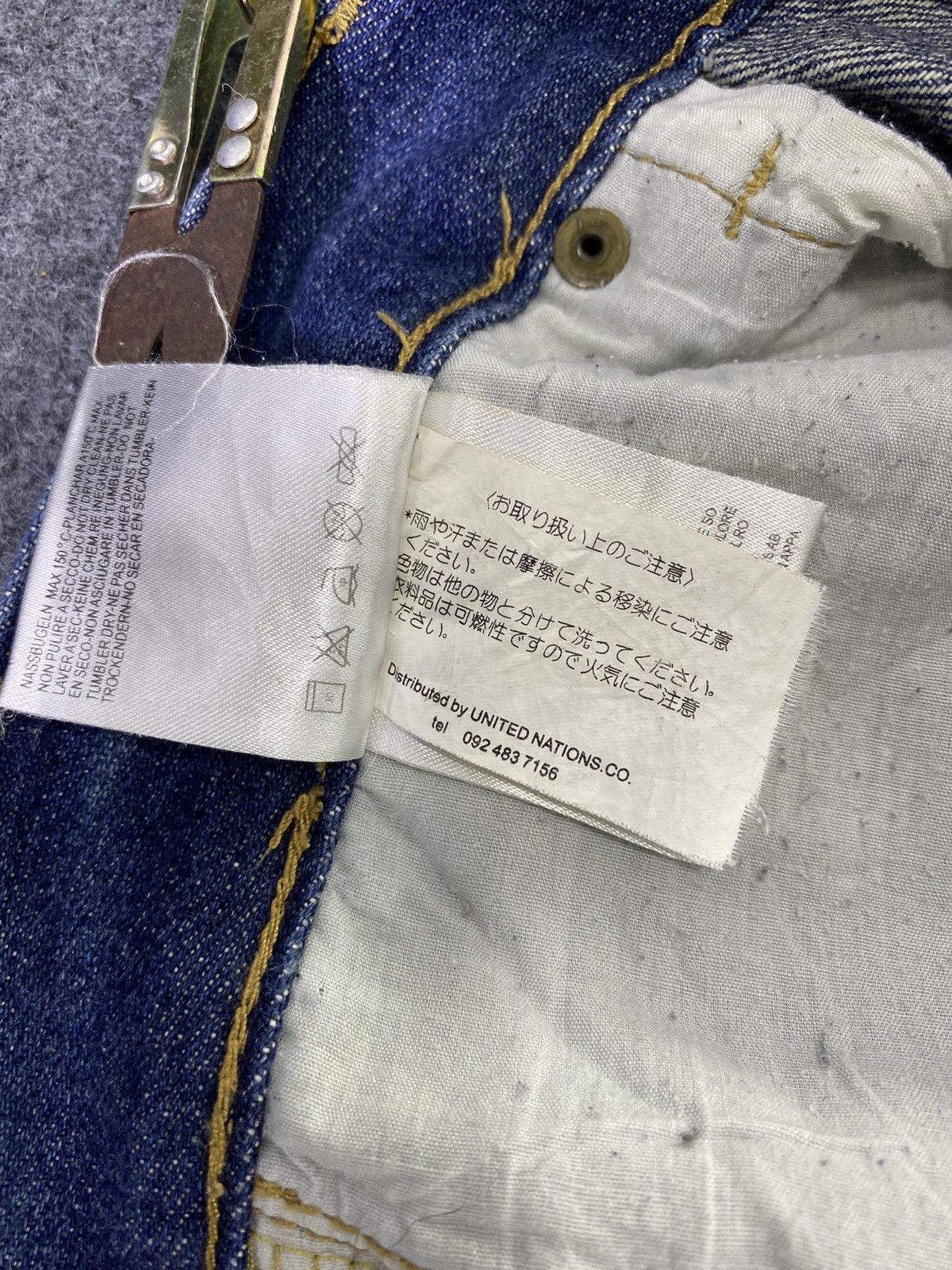 Japanese Brand × Jean Savignac 'de Denim Distressed Blue Wash Jeans - J956 Size US 34 / EU 50 - 9 Thumbnail