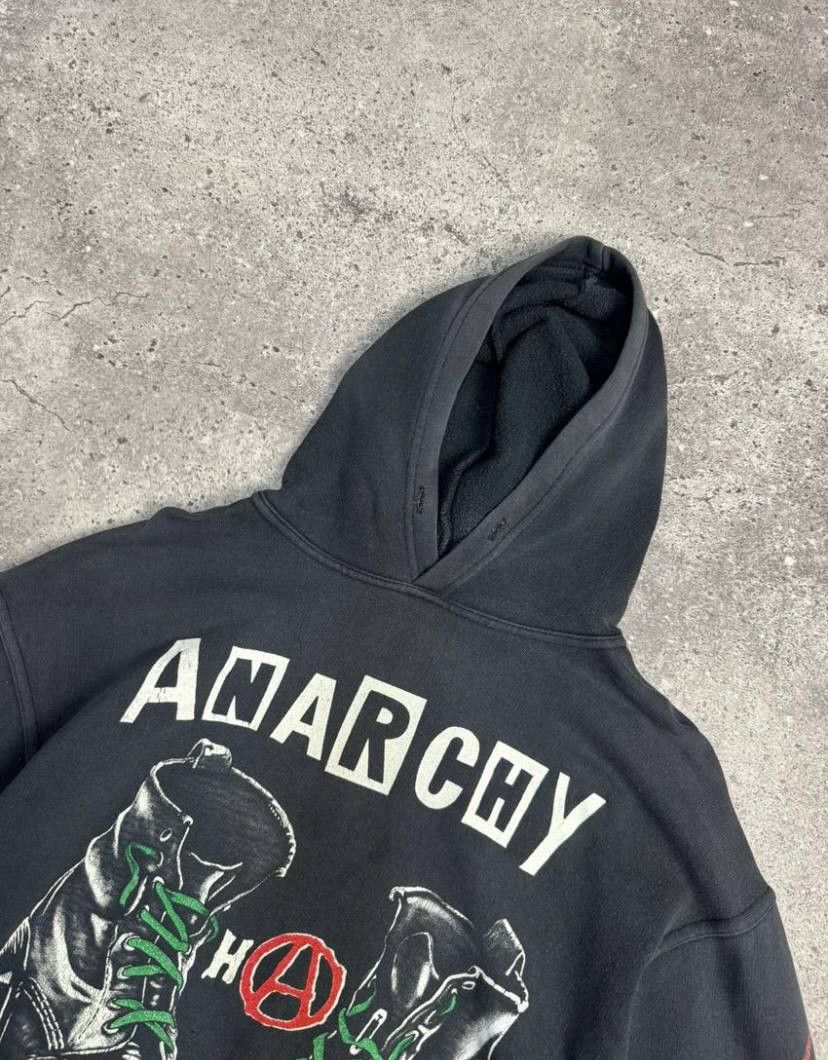 Japanese Brand × Vintage Anarchy Punks Not Daed Merch Faded Vintage Hoodie Size US L / EU 52-54 / 3 - 4 Thumbnail