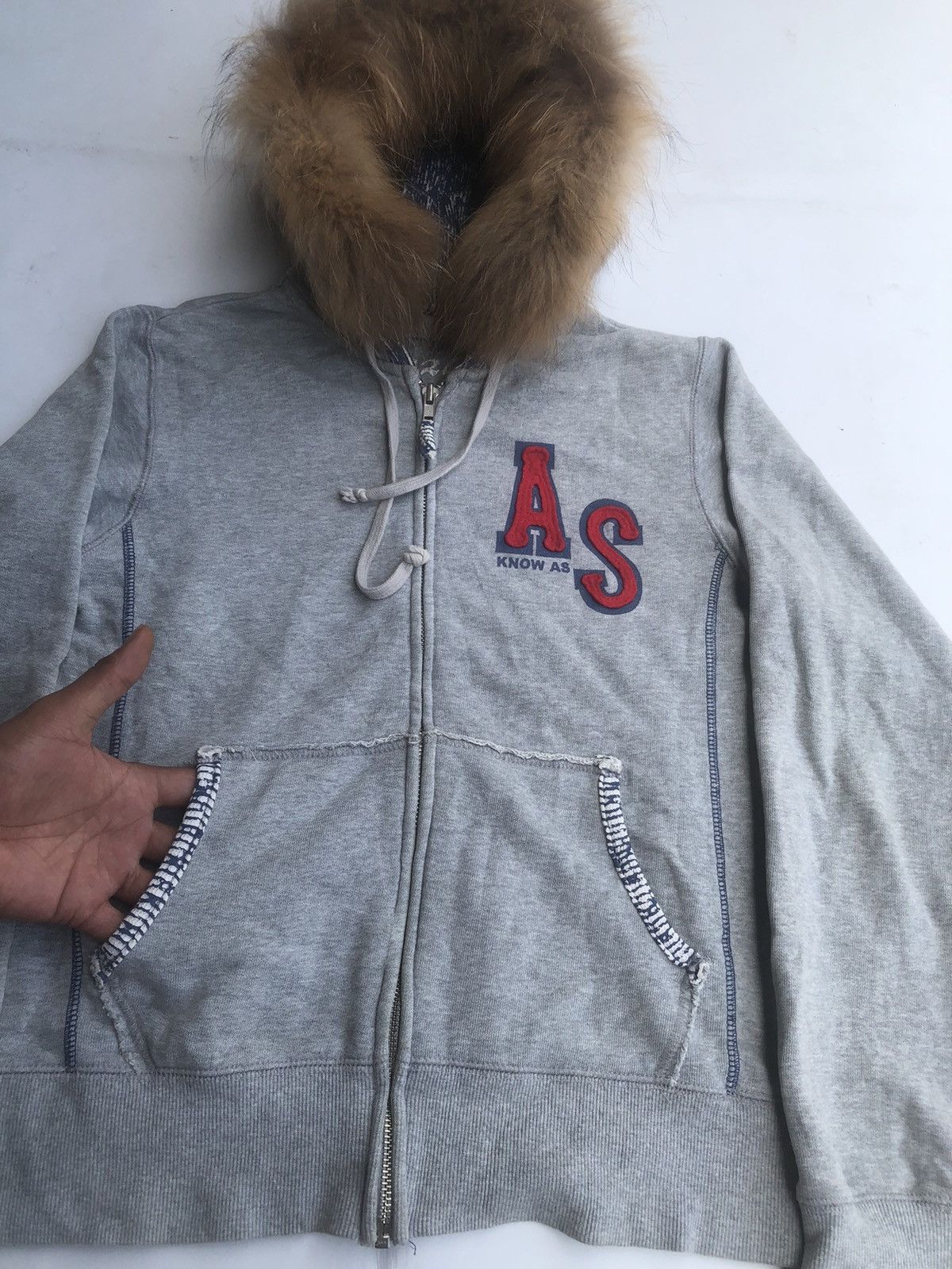 If Six Was Nine Zipp Fur Hoodie Poem Patchwork Rock Punk Style Size US M / EU 48-50 / 2 - 3 Thumbnail