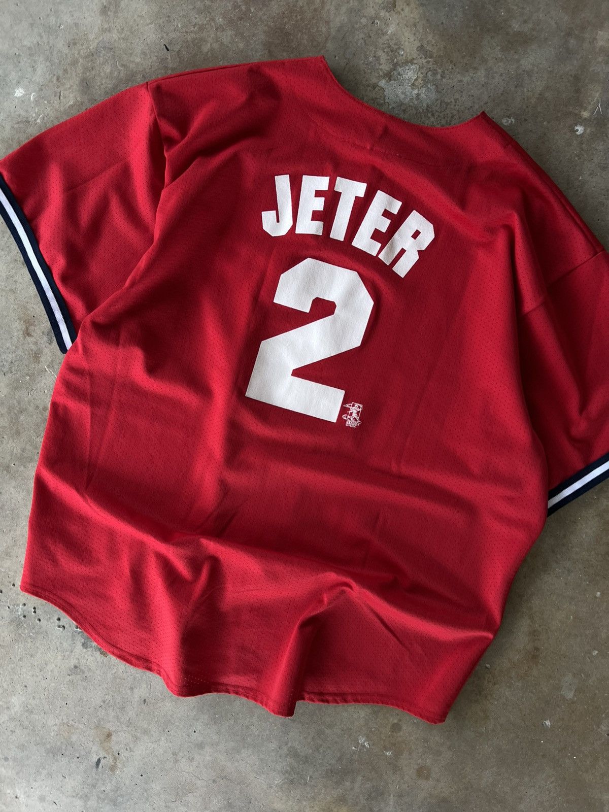 Vintage Vintage MLB New York Yankees Derek Jeter Baseball Jersey Size US XXL / EU 58 / 5 - 2 Thumbnail