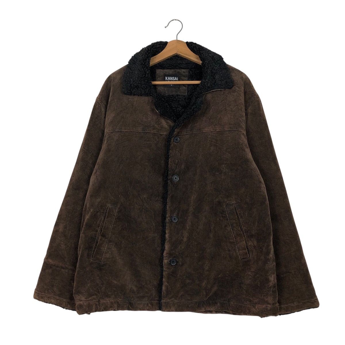 Japanese Brand 📌Vintage Chore Work Jacket Kansai Jeans Blanket Mink Fur Size US M / EU 48-50 / 2 - 2 Thumbnail