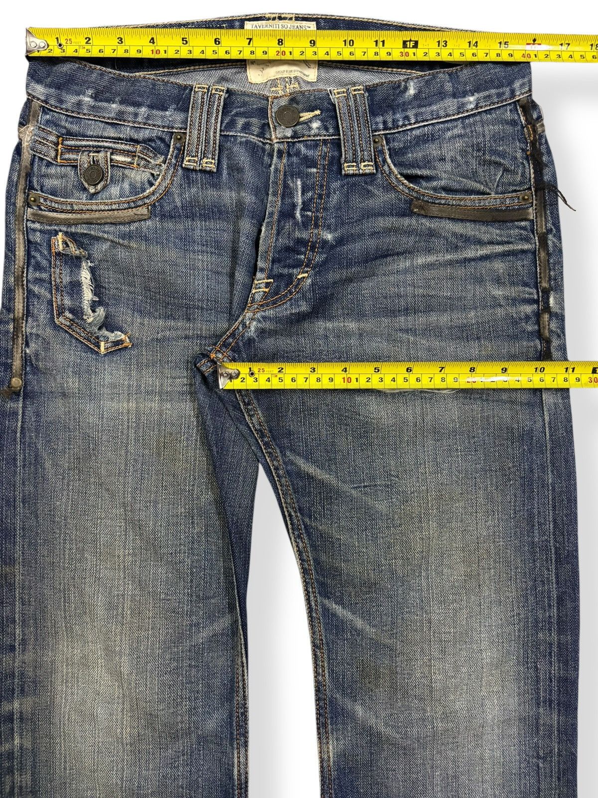 Ben Taverniti Unravel Project Taverniti So by Jimmy Taverniti Distressed Grunge Jeans Size US 31 - 16 Thumbnail