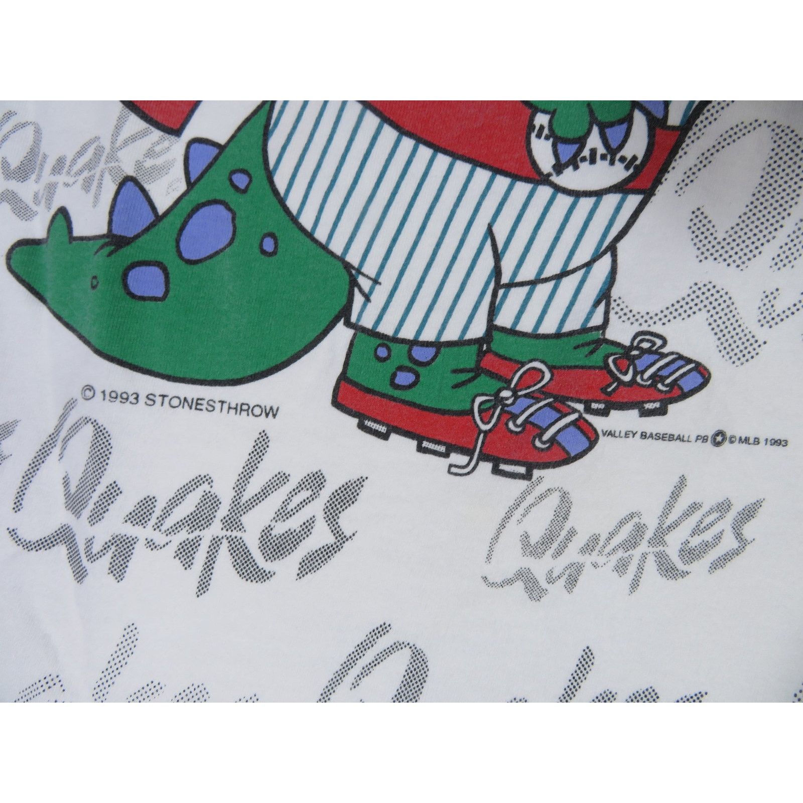 Hanes Rancho Cucamonga Quakes Tremor T-shirt Sz L White Vintage Size US L / EU 52-54 / 3 - 3 Thumbnail