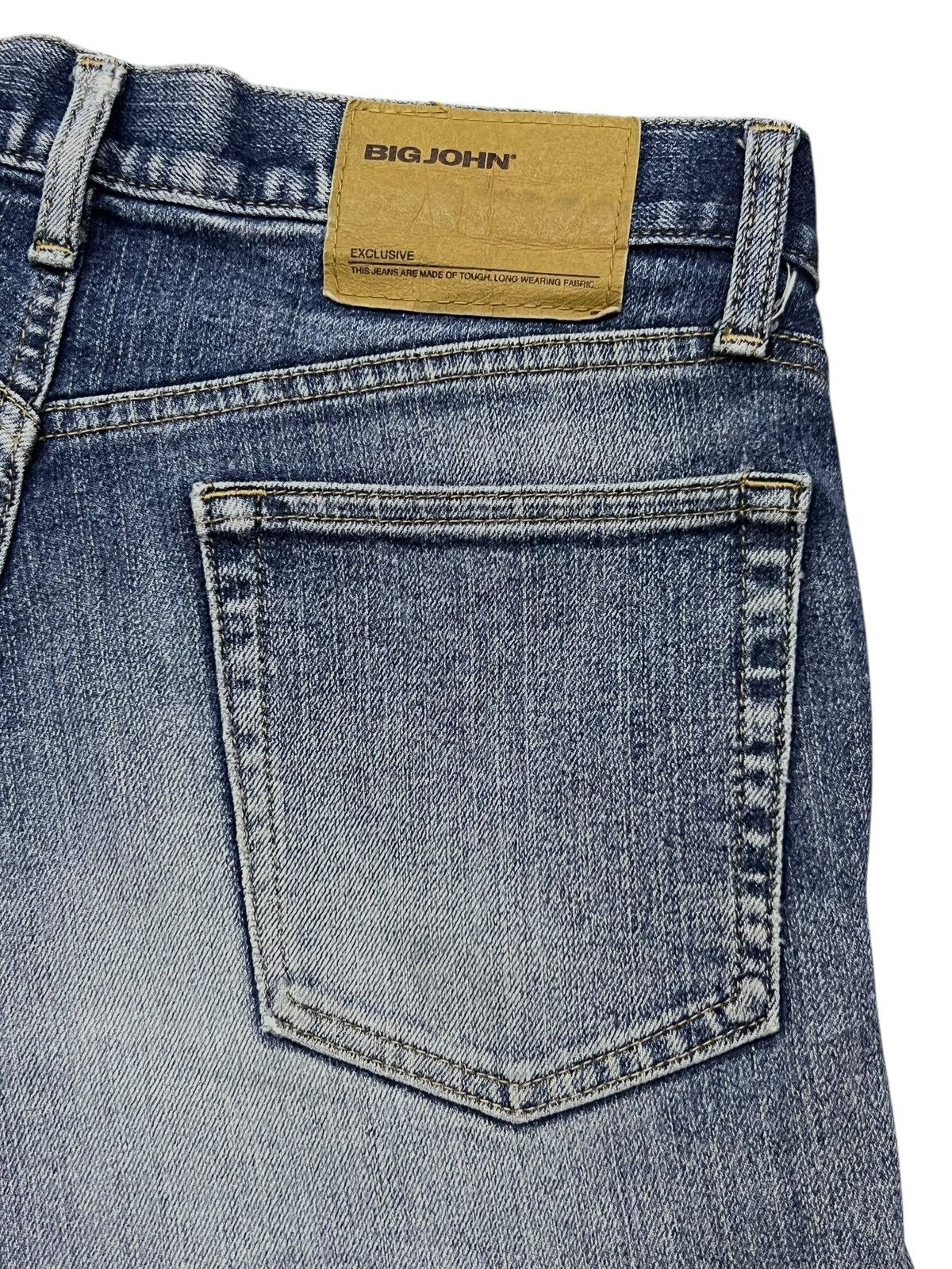 Big John Loose Vintage Big John - Faded Wash, Distressed Denim Size US 32 / EU 48 - 8 Thumbnail