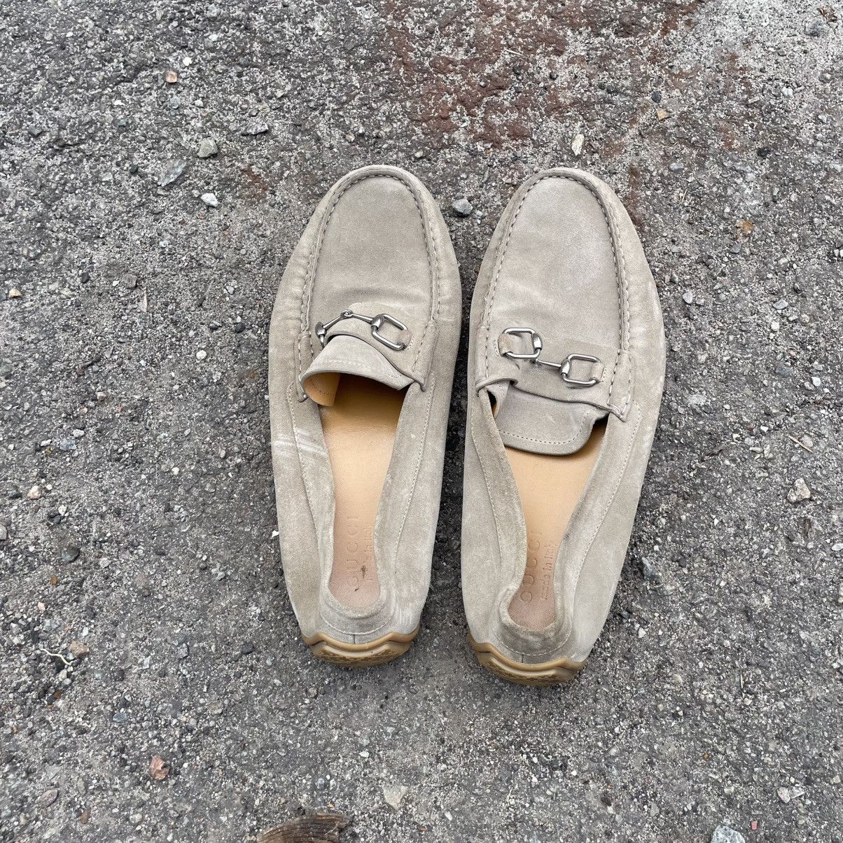 Gucci GUCCI Loafers Horsebit Drivers Suede Shoes Classic boots wes Size US 10.5 / EU 43-44 - 1 Thumbnail