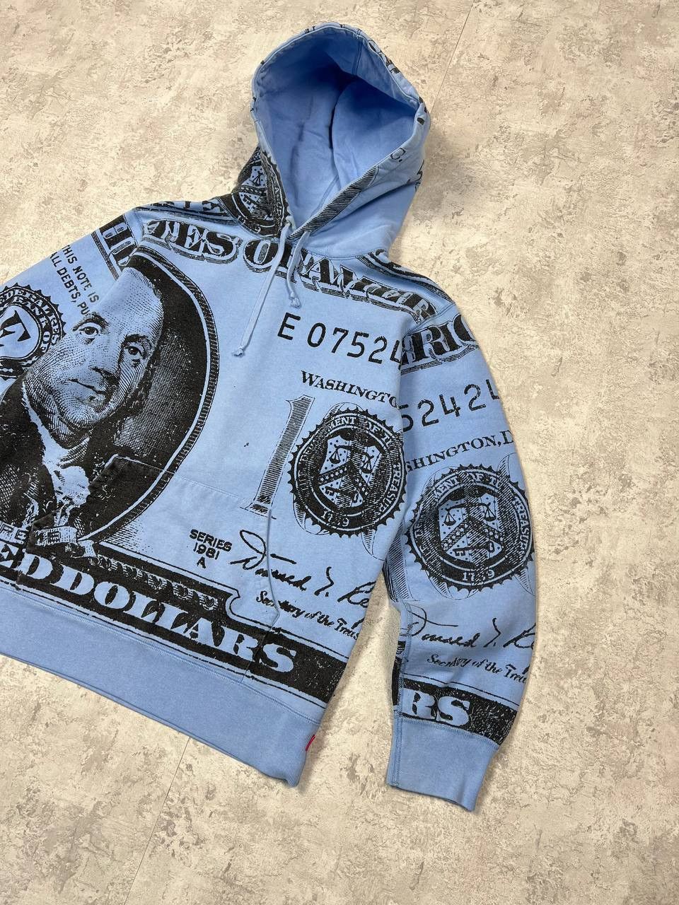 Supreme Supreme Benjamin Franklin 100 Dollar Bill Hoodie Size US L / EU 52-54 / 3 - 3 Thumbnail