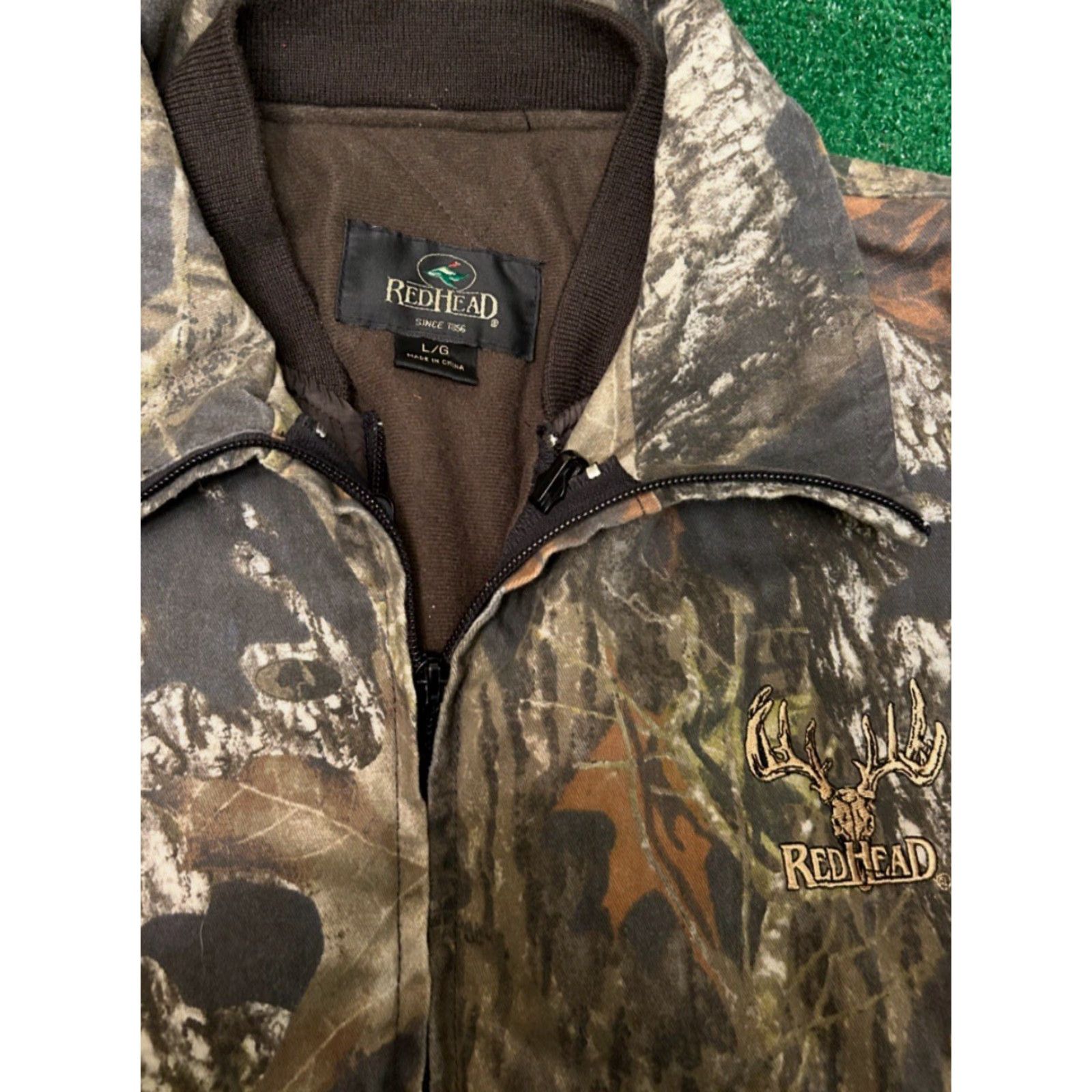 Vintage VINTAGE Red Head Jacket Camouflage Mossy Oak Break Up Real Tree 90s Mens Large Size US L / EU 52-54 / 3 - 2 Thumbnail