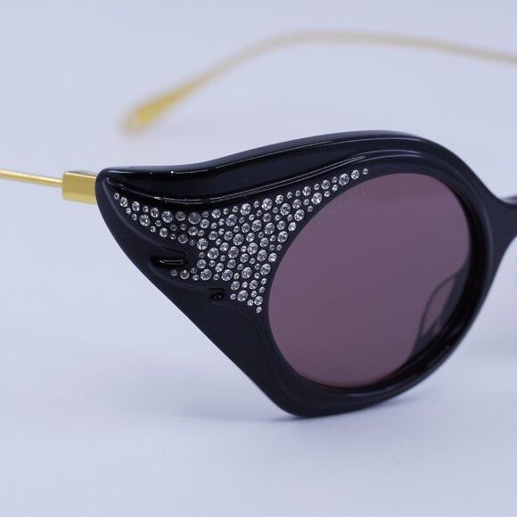 Gucci 🕶️ New Gucci GG1327S 001 Sunglasses - Shiny Black Size ONE SIZE - 4 Thumbnail
