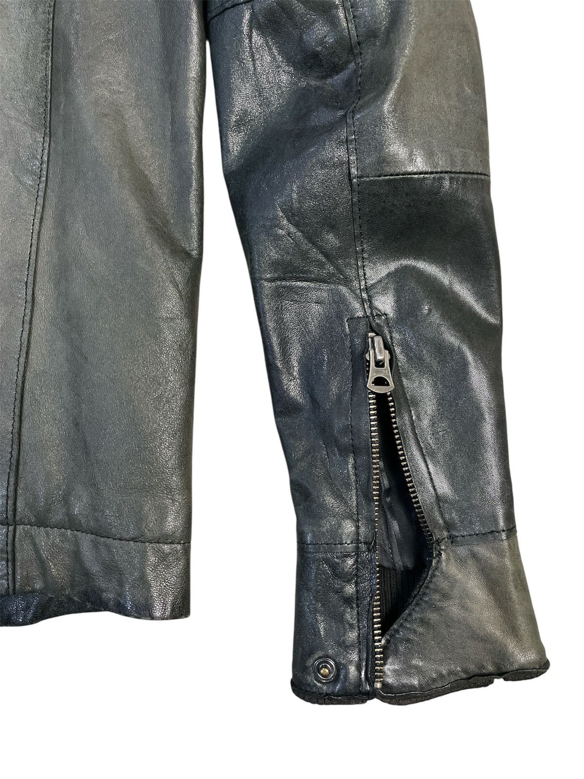 Ciaopanic Ciaopanic Sheep Leather Faded Bikers Jacket Size US M / EU 48-50 / 2 - 3 Thumbnail