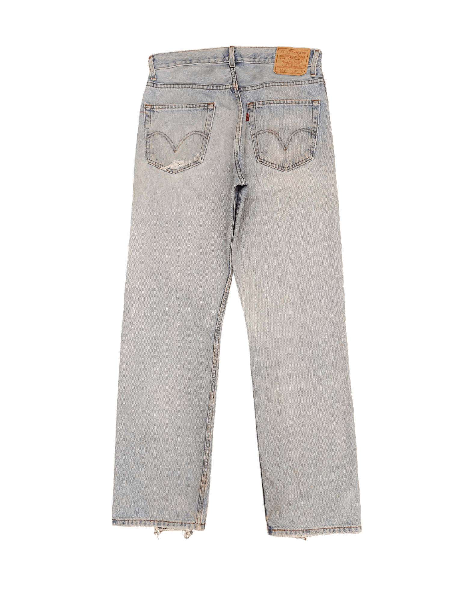 Levi's Size 33x32 Vintage Levis 505 Light Wash Jeans Regular Fit Size US 33 - 11 Thumbnail