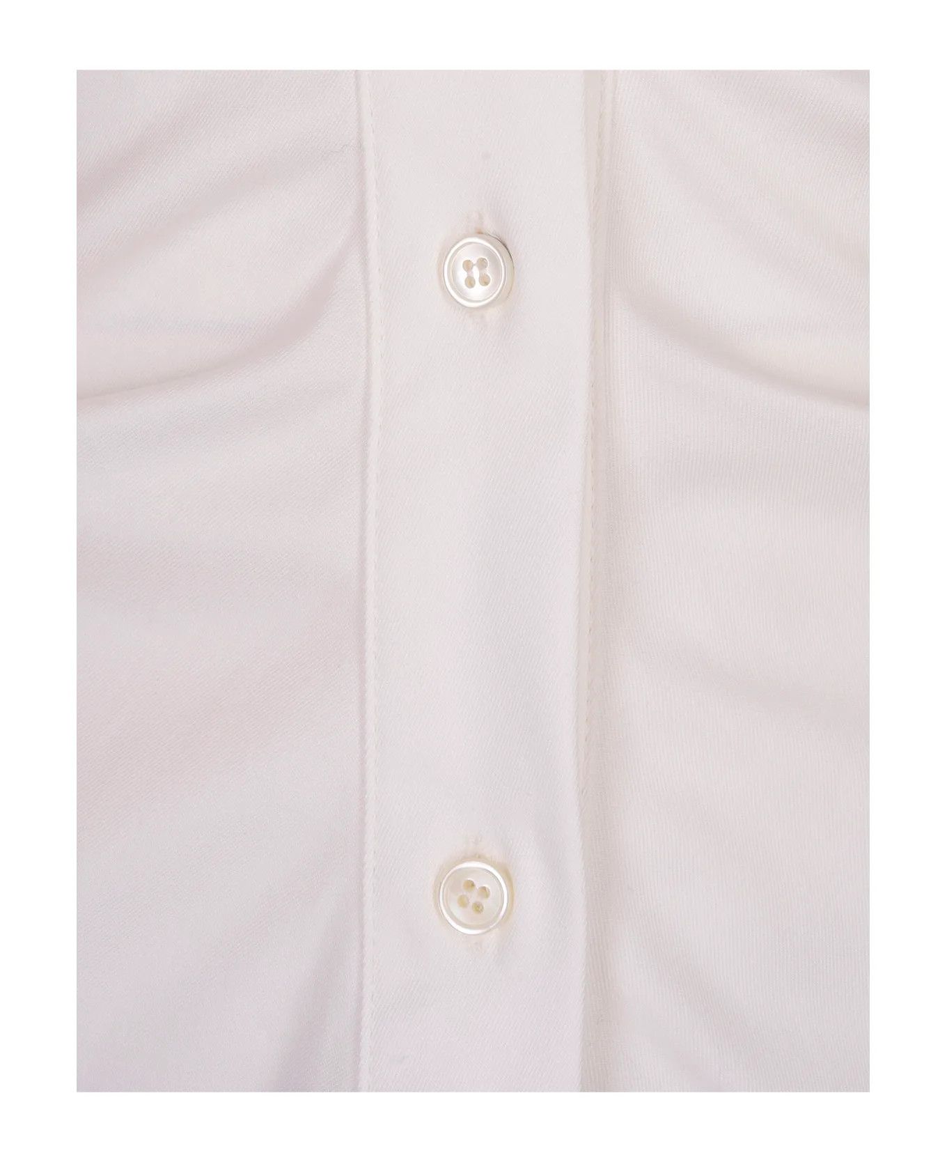 Alexander McQueen o1srvl11e0326 Mini Shirt Dress in White Size M / US 6-8 / IT 42-44 - 4 Thumbnail
