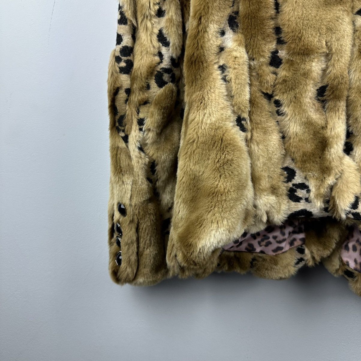 Vintage Vintage Bimbo Girl Y2K Glamour Leopard Fur Coat Size M / US 6-8 / IT 42-44 - 17 Thumbnail