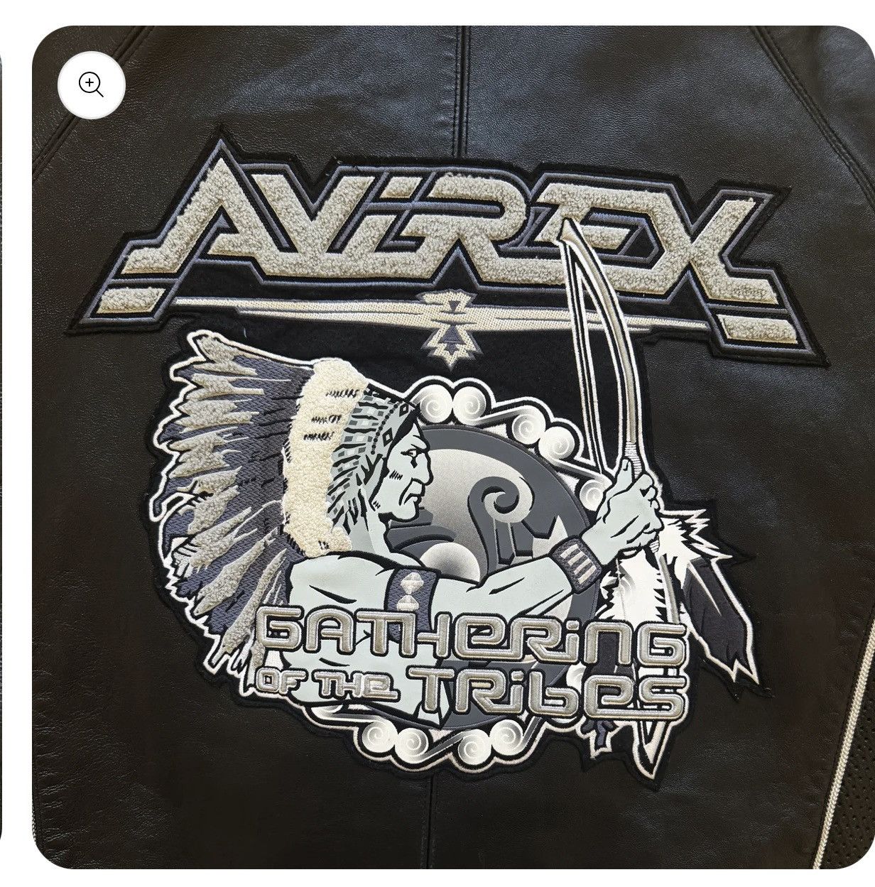 Avirex Avirex 'Gathering of The Tribes' Leather Varsity Jacket - XL Size US XL / EU 56 / 4 - 5 Thumbnail