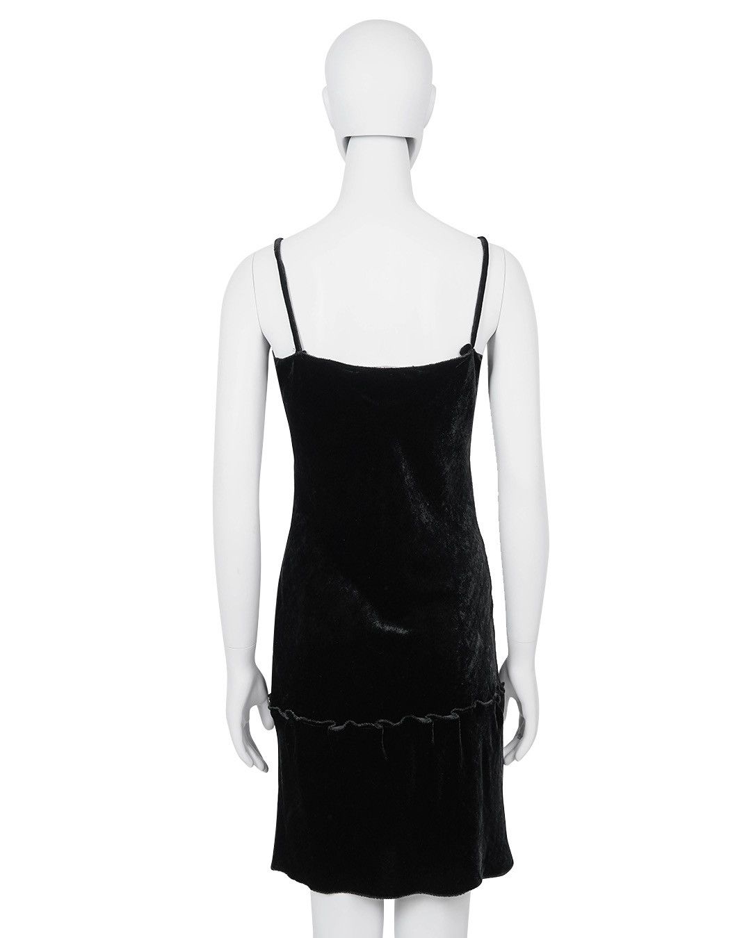 Miu Miu Miu Miu Black Velour Slip Dress Size M / US 6-8 / IT 42-44 - 3 Thumbnail