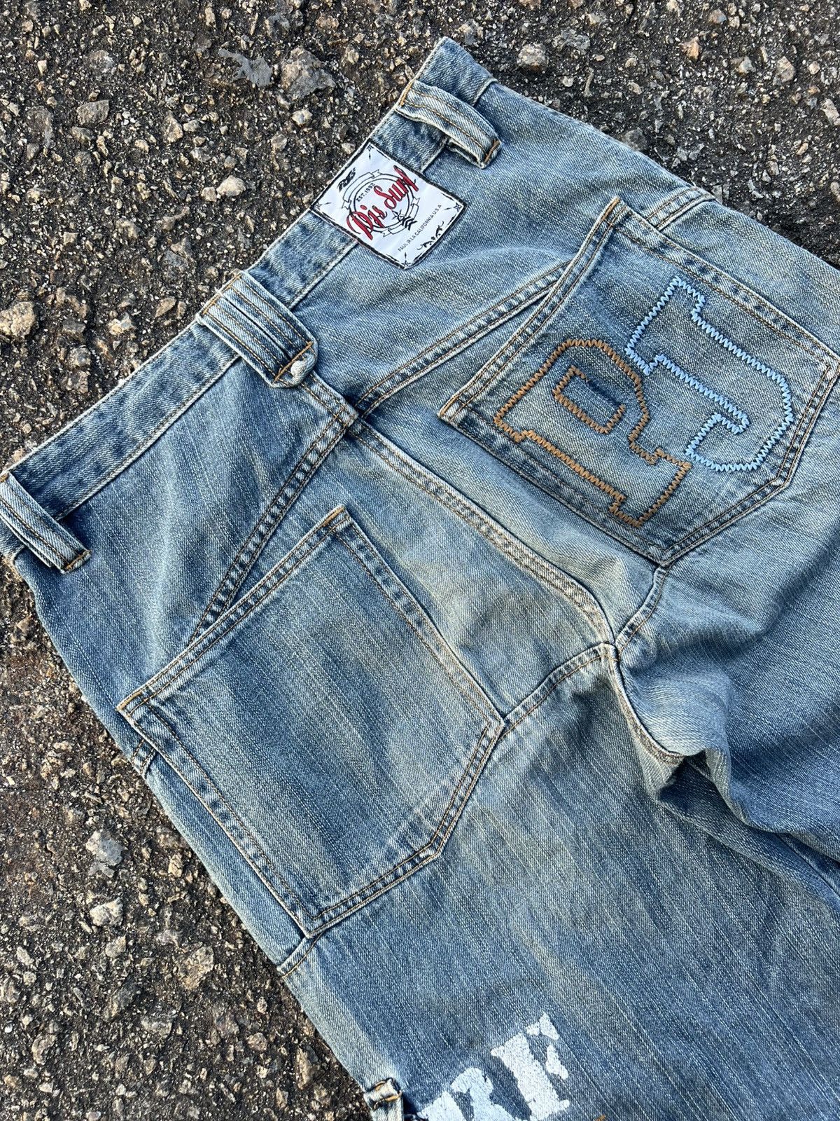 JNCO Vintage PJ’S SURF cargo Baggy Denim Size US 31 - 4 Thumbnail