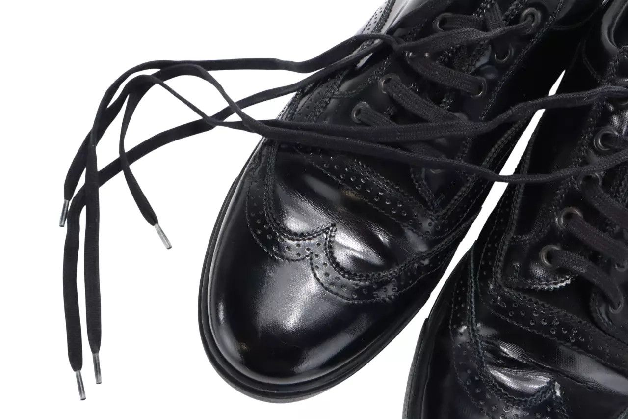 Giorgio Armani GIORGIO ARMANI Shoes Men's EU 43 Black Leather Almond Toe Size US 10 / EU 43 - 11 Thumbnail