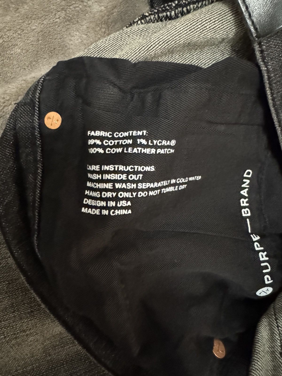 Purple Brand Black purple pants Size US 34 / EU 50 - 1 Thumbnail