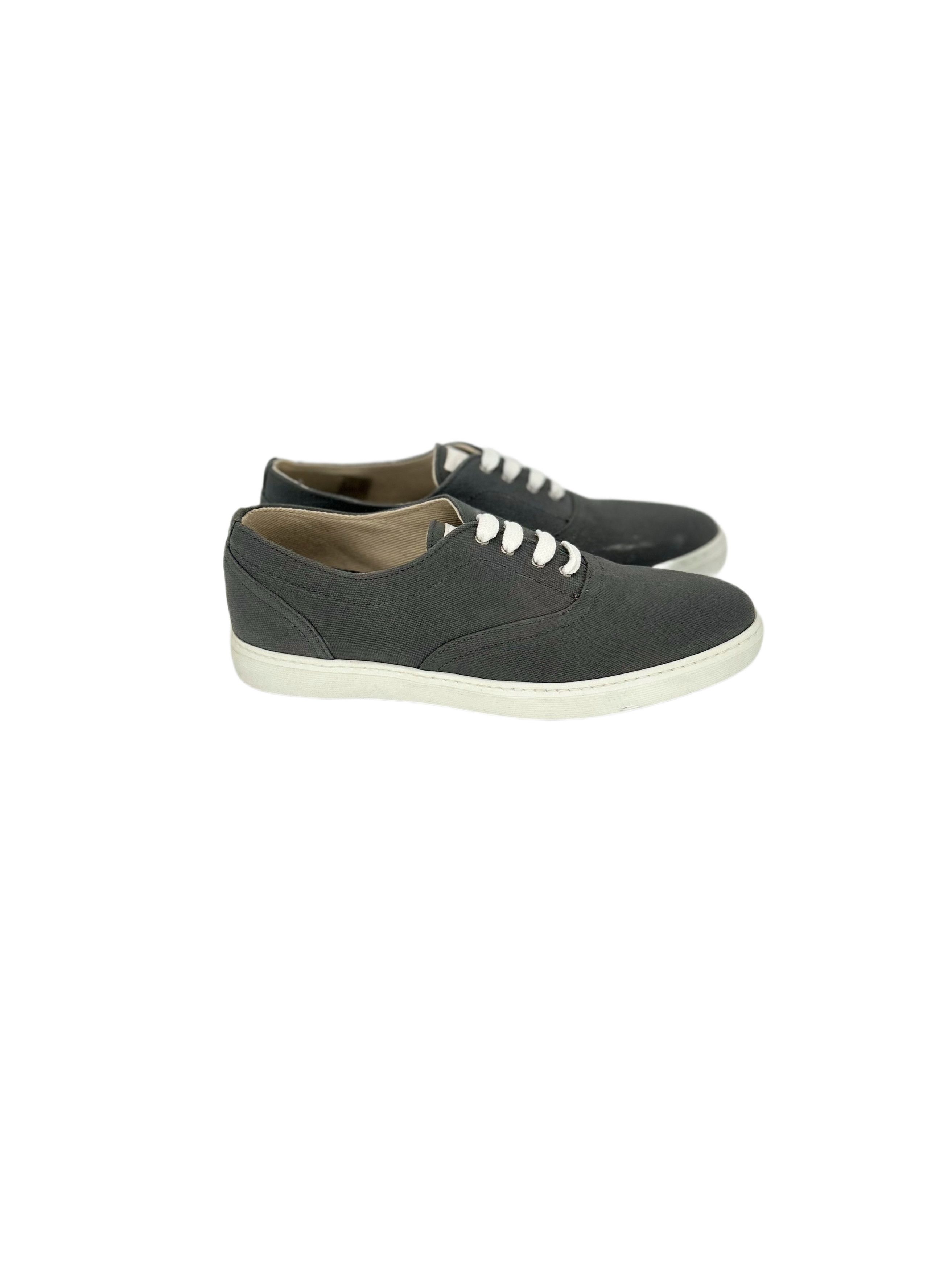 Dolce & Gabbana D&G ( Dolce & Gabbana ) Grey Canvas 'Deck' Trainers Size US 6 / EU 39 - 2 Thumbnail