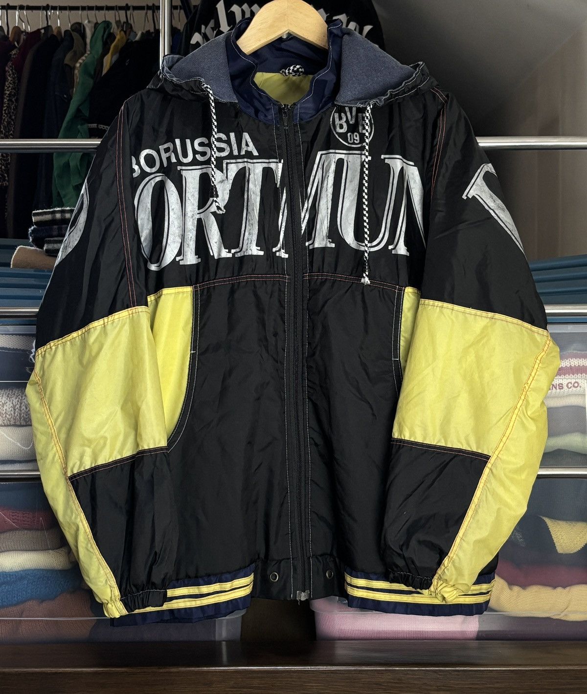 Vintage Borussia Dortmund Vintage Rare BVB Jacket Soccer Football Size US L / EU 52-54 / 3 - 2 Thumbnail