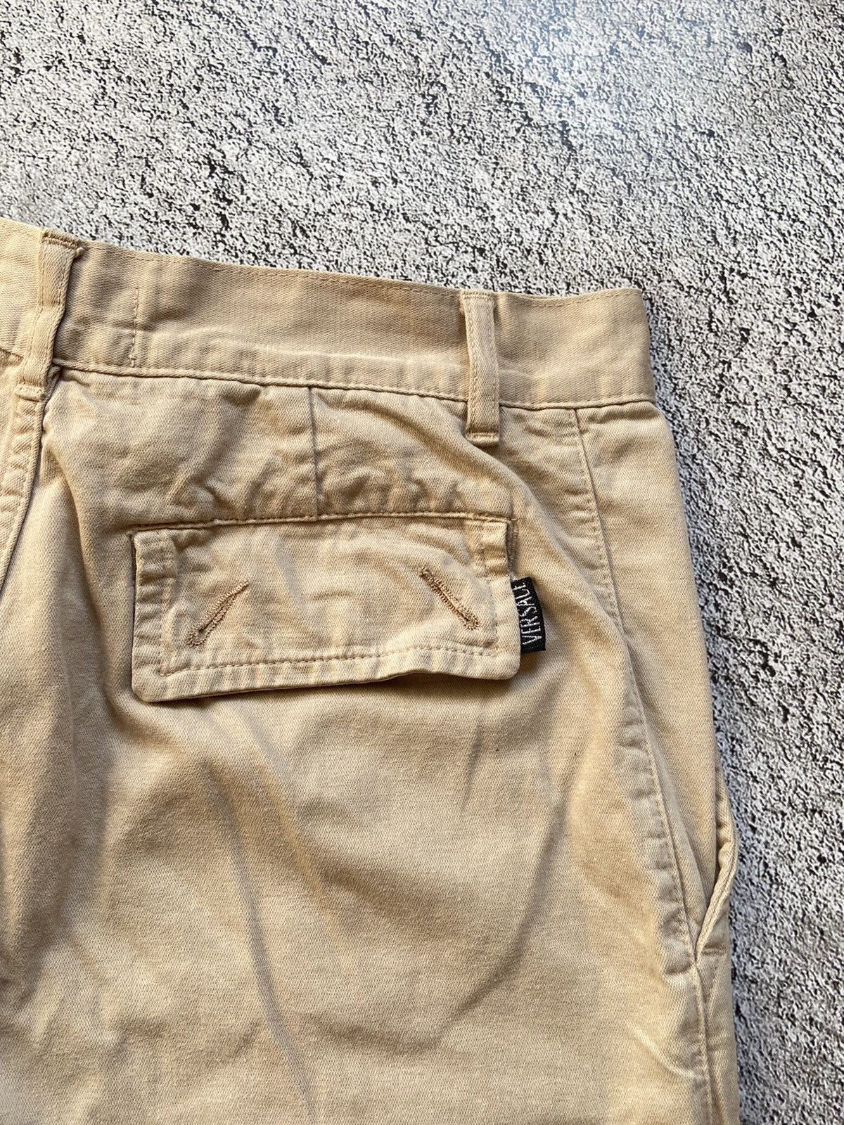 Versace Jeans Couture × Vintage Vintage Versace Distressed Cargo Pants Size US 31 - 6 Thumbnail