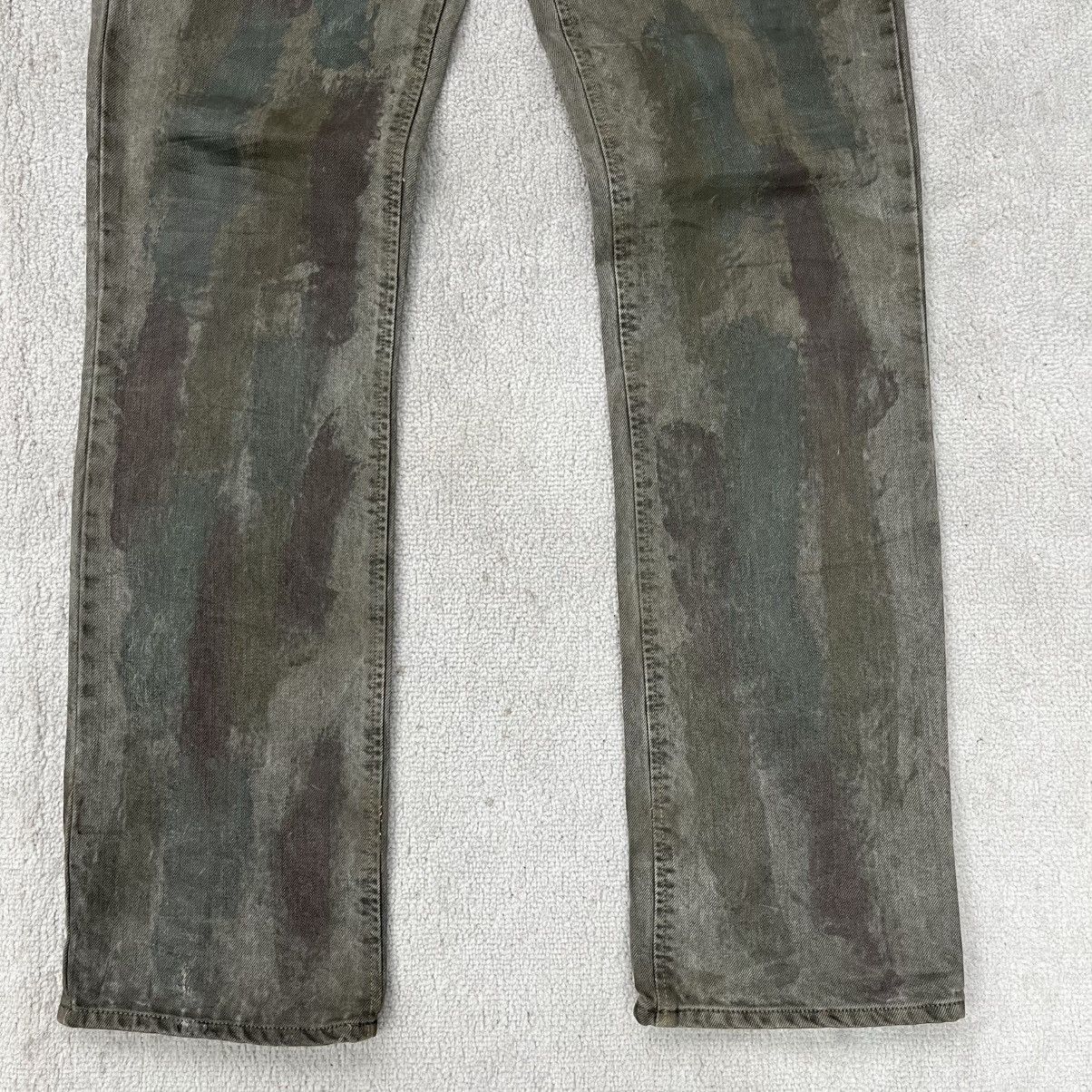 Japanese Brand Belly Belly Japanese Denim Abstract Painted Washed Jeans Size US 31 - 2 Thumbnail