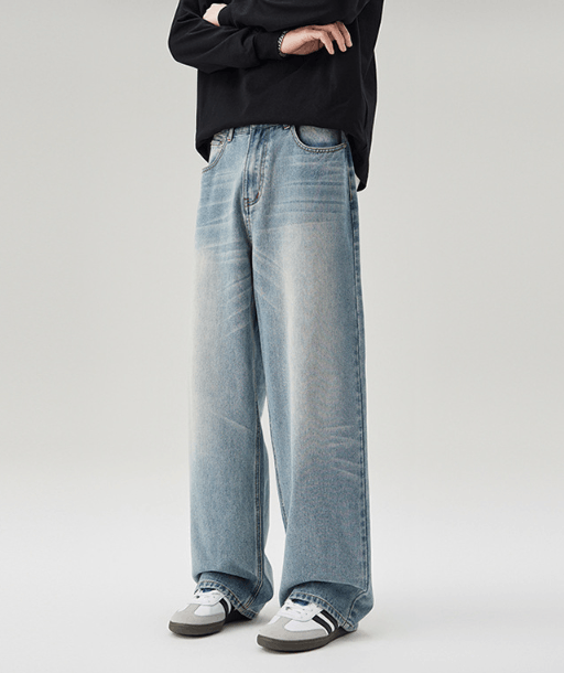 Japanese Brand × Jean American straight loose washed vintage baggy jeans Size US 32 / EU 48 - 2 Thumbnail