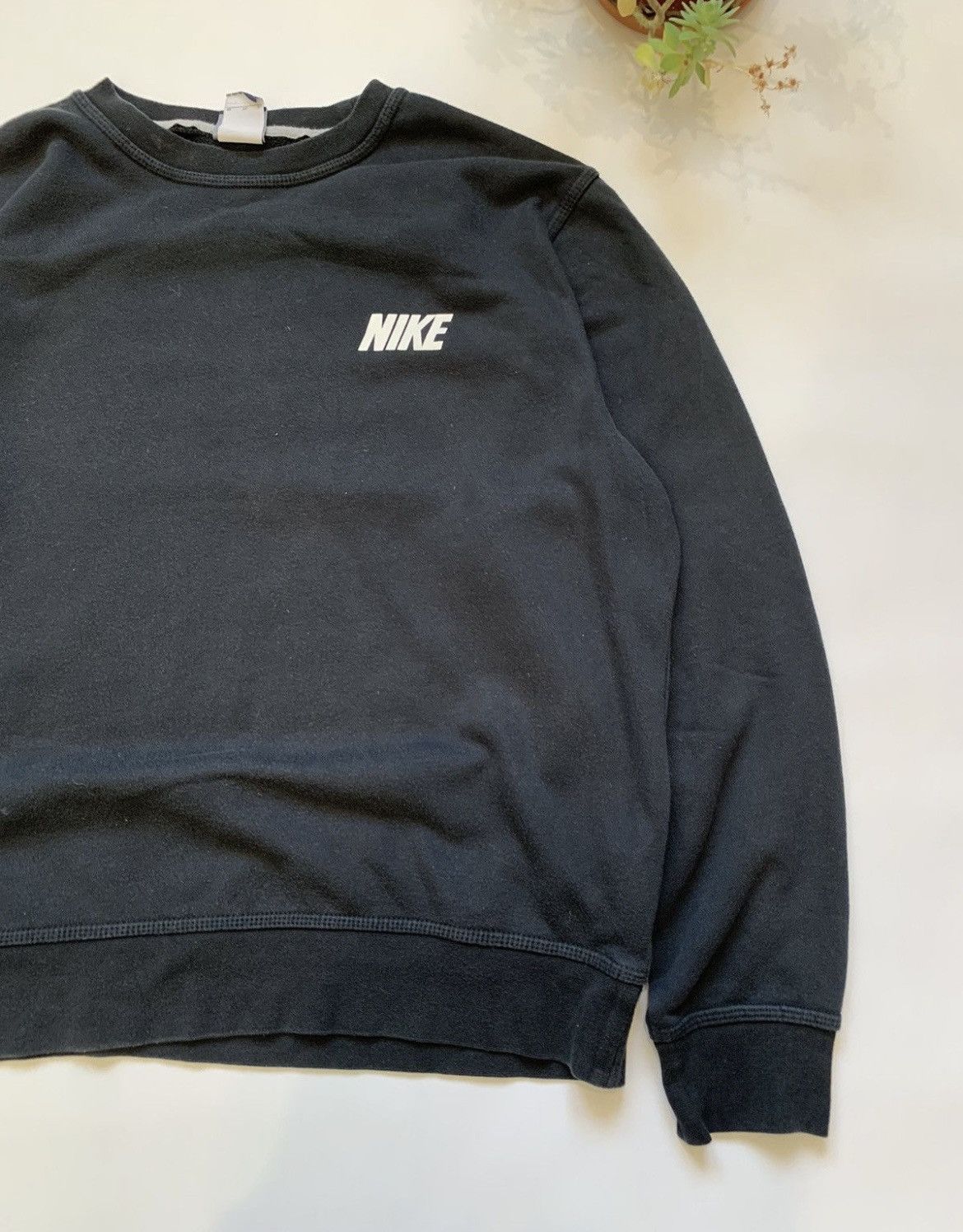 Nike Vintage Nike Faded Black Sweatshirt Size US XL / EU 56 / 4 - 2 Thumbnail